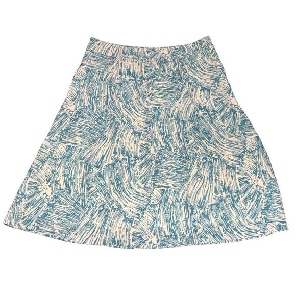 Rachel Comey "Hewes" Aqua abstract print skirt New With Tags Size 6 - Picture 1 of 6
